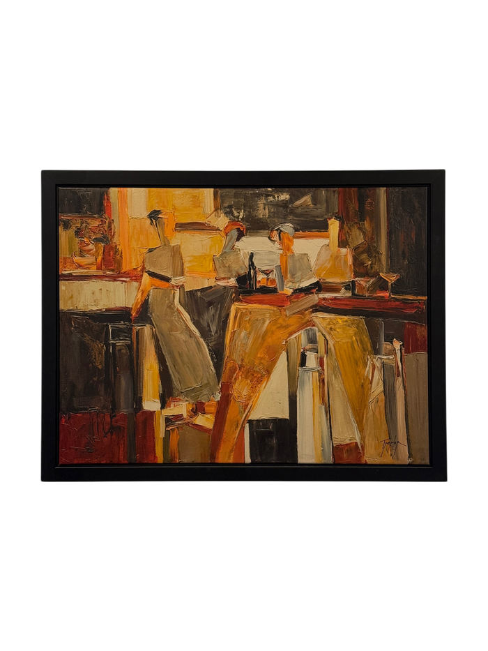 Abstract bar painting