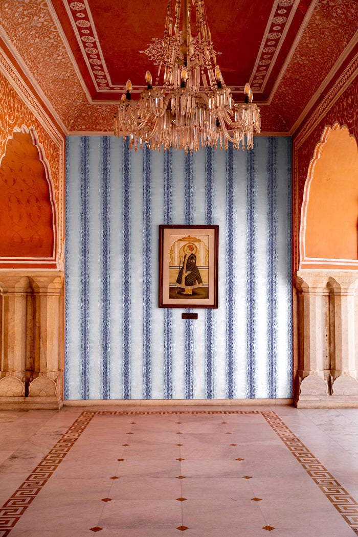 Algiers Indigo Wallpaper by John Robshaw