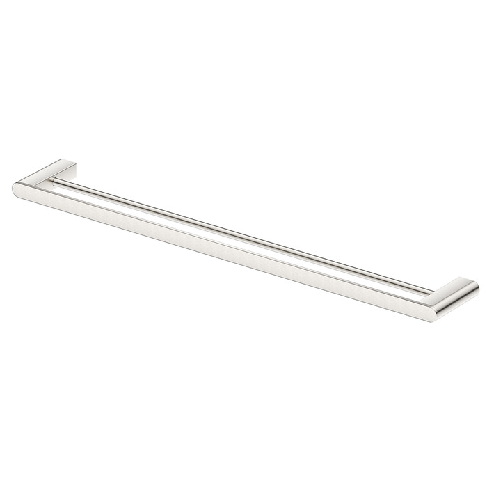 Beki / Lantra Brushed Nickel Double Towel Rail - 600mm