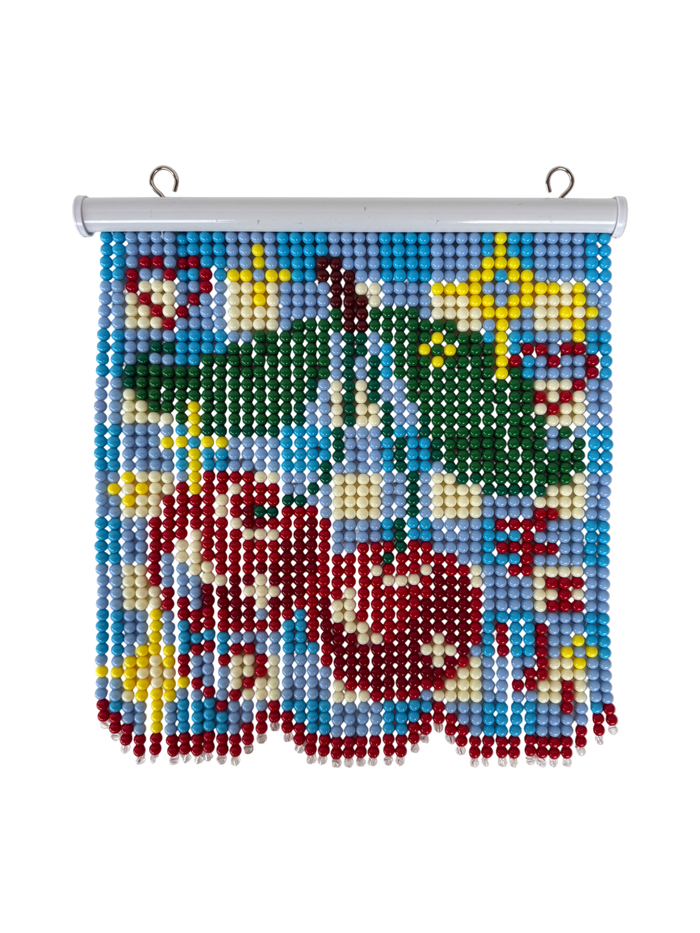 Cherry bead curtain