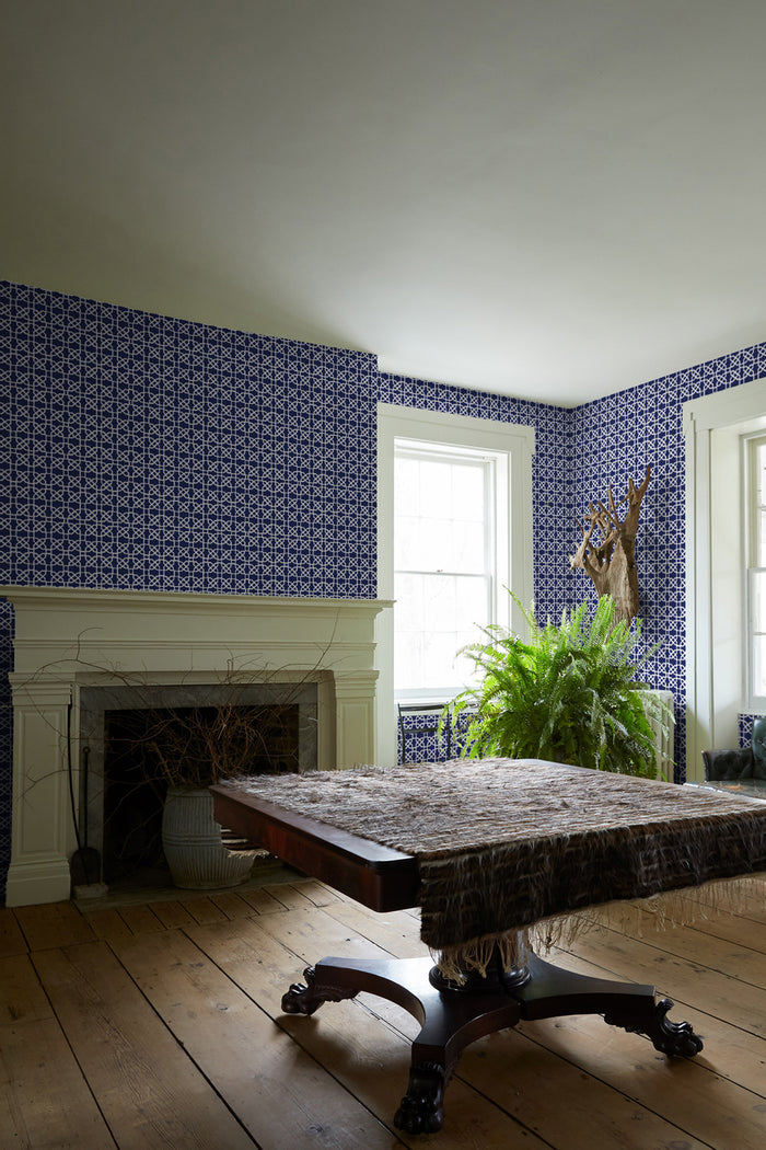 Citadel Indigo Wallpaper by John Robshaw