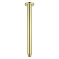 Classic Brushed Gold 300mm Round Ceiling Arm - Acqua Bathrooms