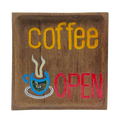 Coffee open sign