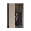Dark gray canvas artwork