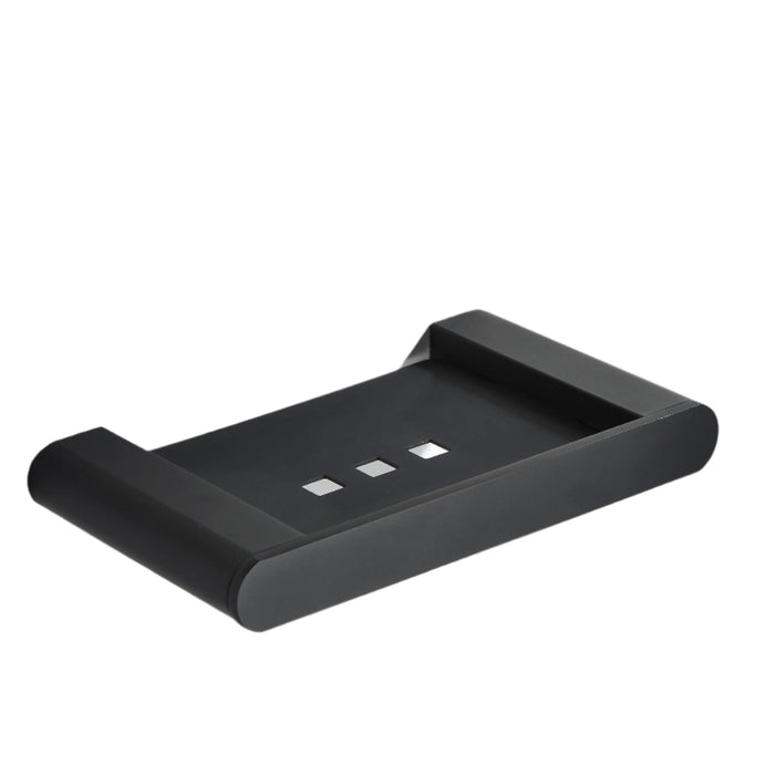 Glamour Matte Black Soap Holder - Acqua Bathrooms