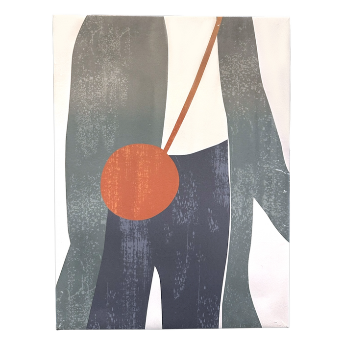 Lady with orange bag