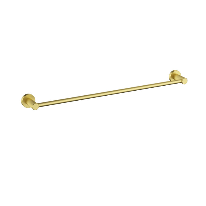 Linie Fluted Brushed Gold Single Towel Rail 600 mm – 9902-600BG