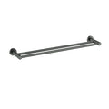 Linie Fluted Gun Metal Double Towel Rail 600 mm – 9901-600GM