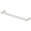 Mica Brushed Nickel Double Towel Rail - 800mm