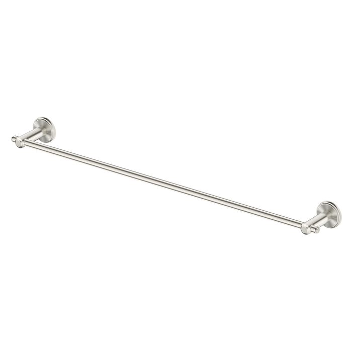 Mica Brushed Nickel Heritage Single Towel Rail - 800mm