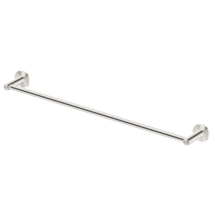 Mica Brushed Nickel Single Towel Rail - 800mm