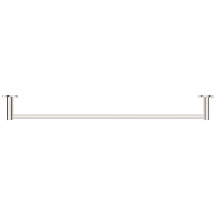 Mica Brushed Nickel Single Towel Rail - 800mm