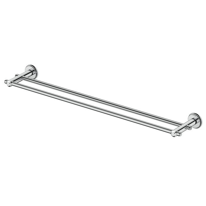 Mica Chrome Heritage Double Towel Rail - 800mm