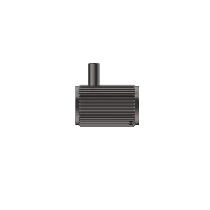 Mica Fluted Gun Metal Robe Hook