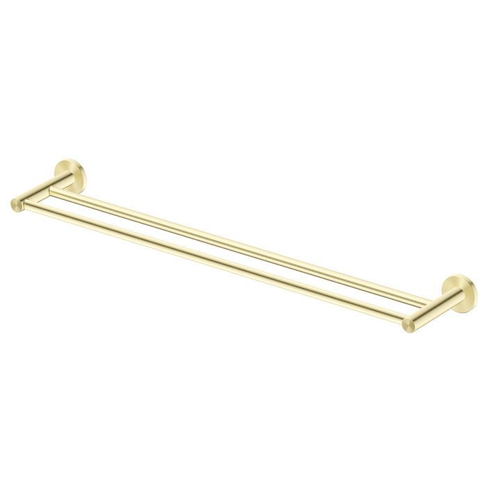 Mica French Gold Double Towel Rail - 800mm