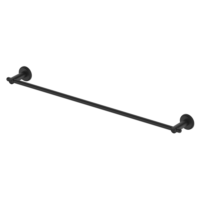 Mica Matte Black Heritage Single Towel Rail - 800mm