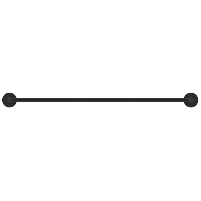 Mica Matte Black Single Towel Rail - 600mm