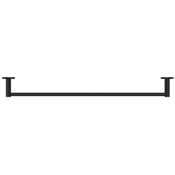 Mica Matte Black Single Towel Rail - 600mm