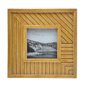 Patterned wood frame