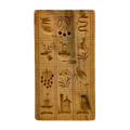 Patterned wood rectangle