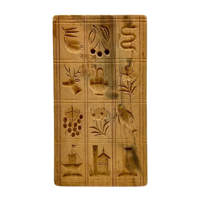 Patterned wood rectangle