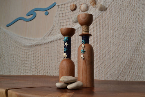 Bahr starfish-shaped light candles in a set, showcasing warm glow and decorative coastal design for ambient lighting.