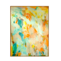 Teal and orange painting