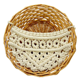 White crochet basket