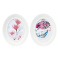 White patterned frame