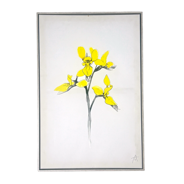 Yellow flower frame